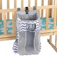 thumbnail image 3 of Bolsa colgante para cama de bebé, organizador de almacenamiento de juguetes para pañales infantiles, 3 of 9