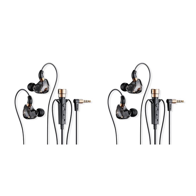Injueey Auriculares con cable 96dB 3.5mm Reducción de ruido Auriculares internos Interior Exterior Transmisión en vivo Grabación de voz Vlogging Type2 NO2