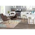 thumbnail image 5 of LumiSource Gold, Cream Fabric Matisse Counter Stool - Set of 2, 5 of 13