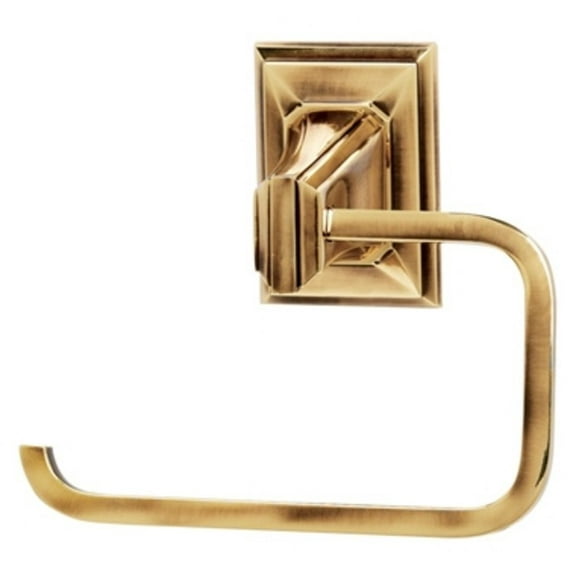 Geometric Singe Post Toilet Paper Holder - Finish: Polished Antique