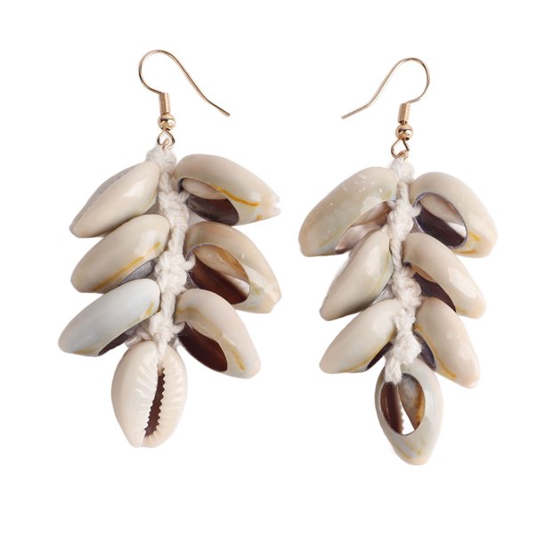 Pendientes Tejidos a Mano Pendientes Colgantes de Estilo Bohemio de Concha para Mujeres y Niñas Ligeros y Cómodos Superior ANGGREK Otros
