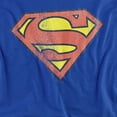 thumbnail image 2 of DC Retro Supes Logo Distressed Women's T Shirt, Royal, Medium, 2 of 6