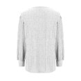 thumbnail image 3 of Women's Oversized Knit Thin Puff Sleeve Long Sleeve Loose Comfortable T-Shirt Top, 3 of 8