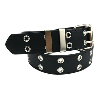 SWSMCLT Women's Studded Belt Punk Star Spiked Rivet Metal Buckle