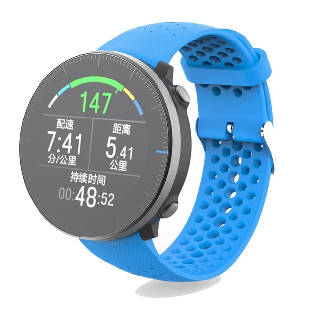 Hearth & Gear Silicone Sports Sweat Proof Solid Color Watch Band With Convenient Adjustment And Wide Compatibility Compatible With Smartwatch Workout for Men Digital Watch Solar Watch for Men All