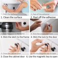 thumbnail image 5 of Magnetic Child Lock Children Protection Baby Safety White Plastic Lock Drawer Latch Cabinet Door Lock Limiter kids Security Lock, 5 of 5