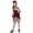 Coffee, variant on Pirate for Kids Pirate Dress Headband Set Halloween Outfit Party Outfits Girls Size 5-8 Years
