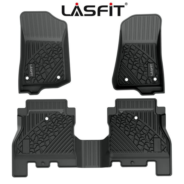 LASFIT Car Floor Mats for 2018-2023 Jeep Wrangler Unlimited JL 4 Door Only  (Not Fit for 4xe), All Weather Mats Floor Liner Set, TPE Material -  
