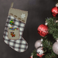 thumbnail image 3 of Christmas Reindeer Embroidered Iron On Patch, Santa Hat Deer Applique, 2.38 inch x 1.88 inch, 3 of 4
