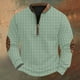 thumbnail image 1 of Blusas y camisas de manga larga con cuello redondo Sudadera con capucha de cuello redondo para hombre Jersey estampado Blusa de poliéster de manga larga para hombre, 1 of 4