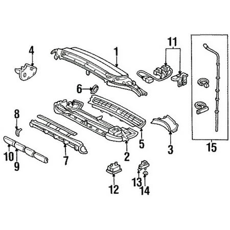 Genuine OE Honda Vent Grille - 80833-SX0-961ZB