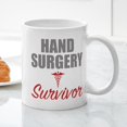 thumbnail image 3 of CafePress - Hand Surgery Survivor Mugs - 11 oz Ceramic Mug - Novelty Coffee Tea Cup, 3 of 4