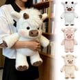 thumbnail image 3 of LOWLHOME Cute Running Highland Cow Plush Toy, 23.7inch Running Cow Plush, Moving Legs Stuffed Animal Toy, Soft And Cuddly Farm Animal Doll, Cozy Huggable Gift for Adult(White), 3 of 6