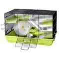 thumbnail image 1 of Château de cage pour Hamster Élevage Ours Doré à Double Couche avec Roues Pivotantes, 1 of 6