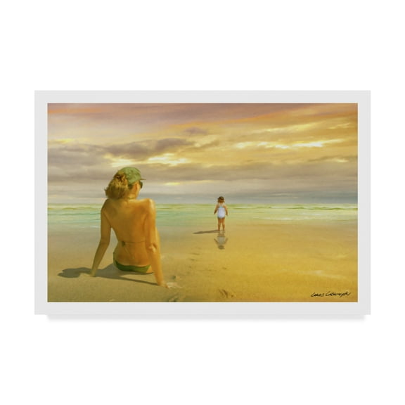 Trademark Fine Art 'Mother And Daughter 1' Canvas Art by Carlos Casamayor
