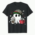 thumbnail image 4 of UngA Womens Christmas Shirt Crew Neck Shirt Funny Xmas Holiday Graphic Short Sleeve Tee Family Holiday Blouse Christmas T Shirts for Women Black,XL, 4 of 6