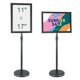 thumbnail image 1 of Soporte para letreros con pedestal VEVOR, 11 x 17 pulgadas, altura ajustable, negro, 1 of 8