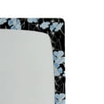 thumbnail image 3 of Ambesonne Nature Fitted Sheet, Botany Jungle Flowers Print, Twin Size, Black White Soft Blue, 3 of 5