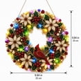 thumbnail image 4 of Wreath Christmas Pearl Diamond Painting Pendant Kits with LED String Lights,DIY Acrylic Christmas Diamond Art Hanging Kit for Adults,Christmas Ornaments for Home Party Wall Decor and Gift, 4 of 7
