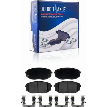 Detroit Axle - Front Brake Pads for Kia Sportage EV6, Hyundai Tucson Sonata Ioniq 5 6, Ceramic Brake Pads with Hardware Replacement