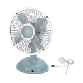 thumbnail image 4 of Mini ventilador de escritorio, ventilador personal portátil, ligero, recargable por USB, para dormitorio, silencioso. Azul claro, 4 of 9