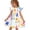 Multicolor, variant on Grblisyd Back to School Clothes Girls' Dresses Cute Pencil Print Flutter Sleeve A Line Dress Summer First Day of School Outfits 2-8Y