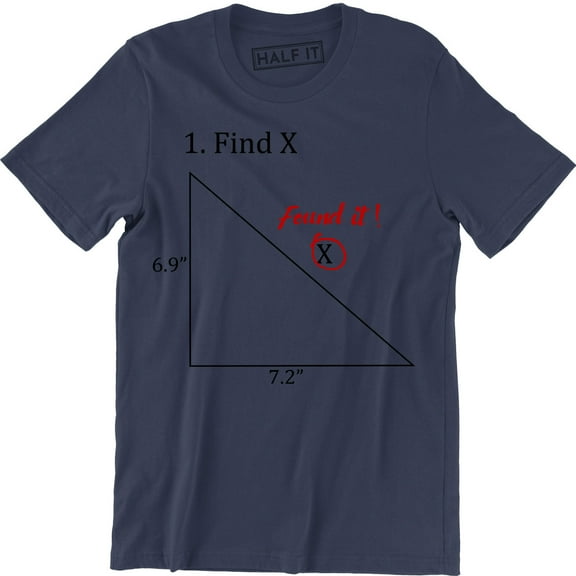 4.Find x I Found It - Funny Humor Math Answer College Teacher Men's T-Shirt