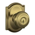 thumbnail image 6 of SCHLAGE F51A Georgian with Camelot Rose Keyed Entry Lock C Keyway with 16211 Latch 10063 Strike Matte Black Finish, 6 of 7