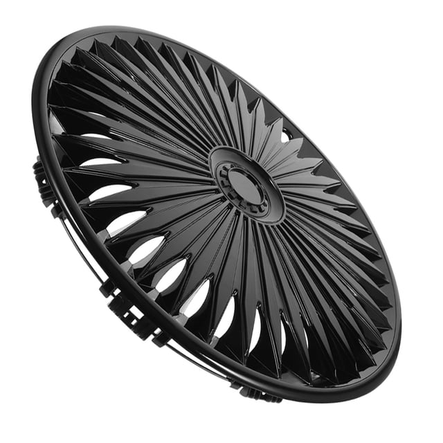 Shisuyan Coque de Moyeu Noire 1Pcs 15.4x15.4x1.4 Po