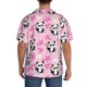 thumbnail image 3 of Fotbe Funny Panda Draws A Heart Camisa Estampada de Manga Corta para Hombre, Casual de Verano, Estilo Playero, Sin Arrugas-XX-Large, 3 of 5