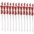 thumbnail image 3 of 12PCS Red Berry Picks Stems Crafts Simulation Decoration Pack Of 10 Festival For Christmas Tree Ornaments,26CM, 3 of 6