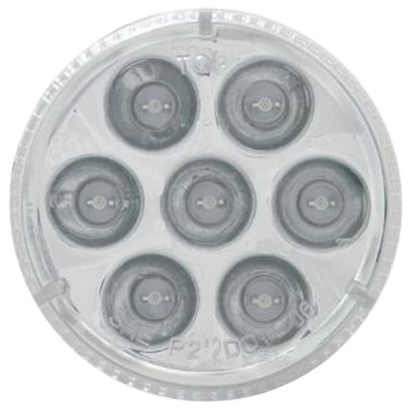 UNITED PACIFIC 2 Inch Round Clearance Marker Light - Amber LED / Clear Lens