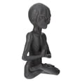 thumbnail image 3 of MasteelfCA Meditation Alien Statue Mini Plastic Ornament Home Office Desktop Accessory, 3 of 7