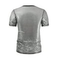 thumbnail image 4 of Wavsuf Mens Shirts Short Sleeve Summer Crew Neck Silver T-Shirts Size 3XL, 4 of 6