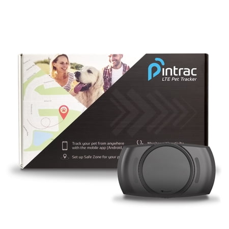 Pintrac LTE Pet Tracker (Including 1 Year T-Mobile Service)