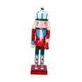 thumbnail image 2 of Nutcracker Christmas Figure Doll Traditional Decorations Wood Standing Design for Family Centerpiece Decor, 2 of 9