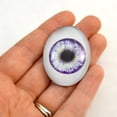 thumbnail image 4 of Purple Doll Oval Glass Eyes, 4 of 5