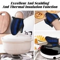 thumbnail image 7 of Non-Slip Mini Oven Mitts With Duck Beak Design Are Easy To Take Off And Wear And Easy To Hang For Oven Pot Tripod Barbecue Casserole Darkblue Stripe_3 1 Pc, 7 of 7
