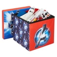 thumbnail image 2 of Fresh Home Elements 15-Inch Portable Toy Chest & Ottoman Cube, Marvel Avengers, 2 of 7