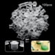thumbnail image 1 of Tinta de tatuaje Plástico Microblading Cup Cap Pigmento Clear Holder Container (C), 1 of 6