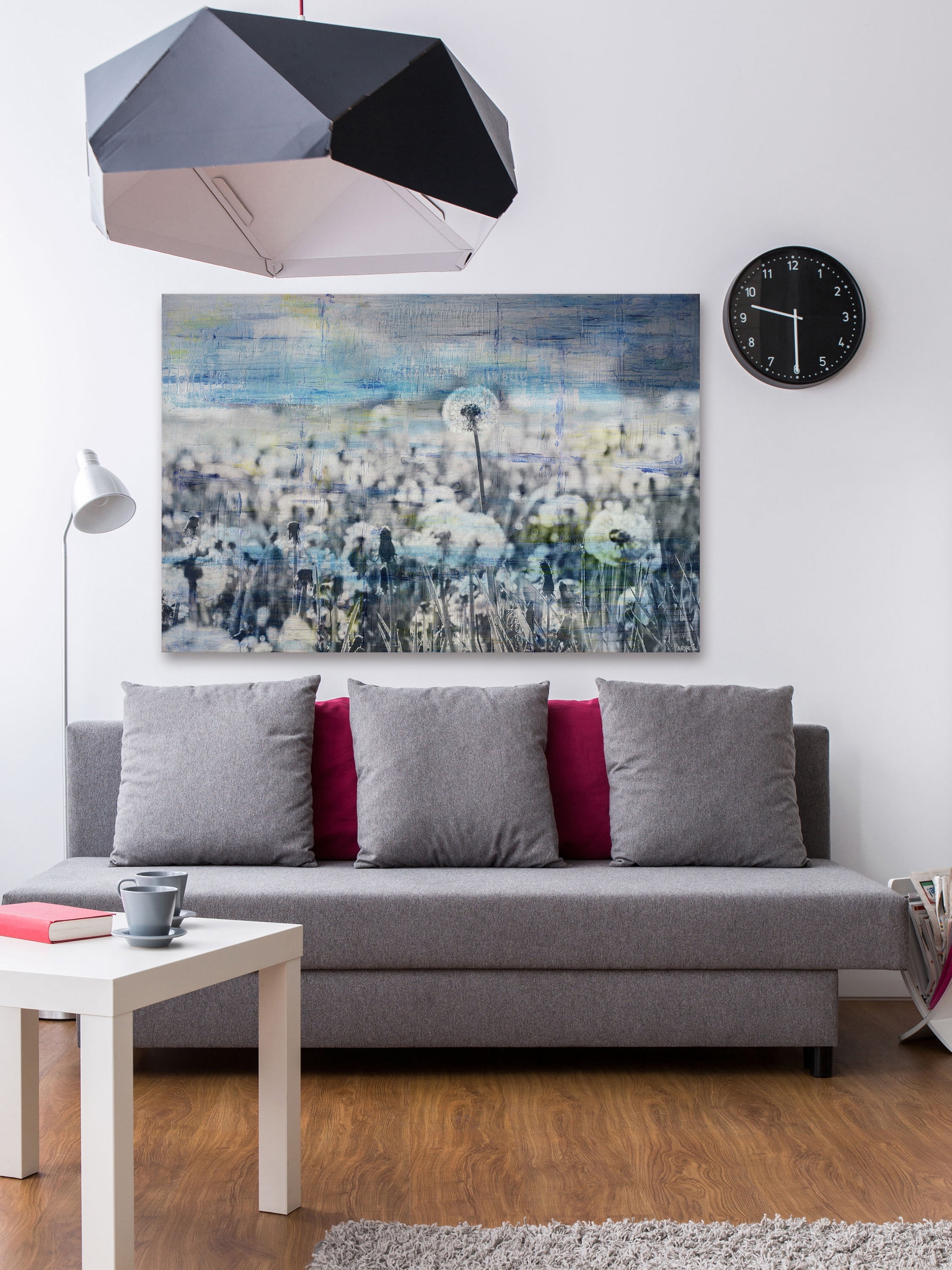 "Dandelion Sea" Painting Print on Wrapped Canvas