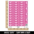 thumbnail image 2 of Grrreat Work Tiger Teacher Student School Sticker Set - Hot Pink - Matte Finish - 1.5" Small, 2 of 7