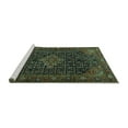thumbnail image 2 of Ahgly Company Machine Washable Indoor Rectangle Persian Turquoise Blue Traditional Area Rugs, 2' x 5', 2 of 4