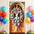 thumbnail image 5 of zhangmingg Rideau de Porte de Pâques pour Décorations de Fête Intérieure Extérieure, 5 of 5