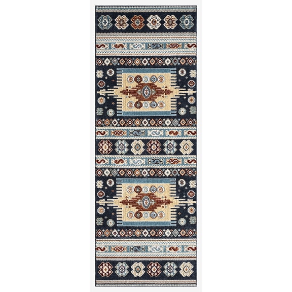 United Weavers Stratton Area Rug 675 71364 Orchard Navy, 2' x 7'