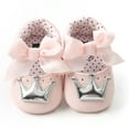 thumbnail image 2 of asdoklhq Baby Shoes,Newborn Infant Baby Girl Crown Princess Shoes Soft Sole Anti-slip Sneakers, 2 of 6