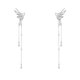 thumbnail image 5 of Pair of angel wings earring clip metal spirit fringe long foldable wi, 5 of 5