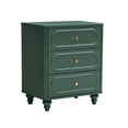 thumbnail image 4 of YOCWO 3 Drawer Dresser, Classic Chest of Drawers with Arc Edge, Green, 4 of 6