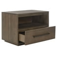thumbnail image 5 of SAFAVIEH Couture Poesy Modern Nightstand with 1 Drawers, Dark Chocolate, 5 of 13