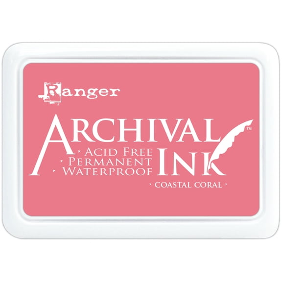 Ranger Archival Ink Pad #0-Coastal Coral